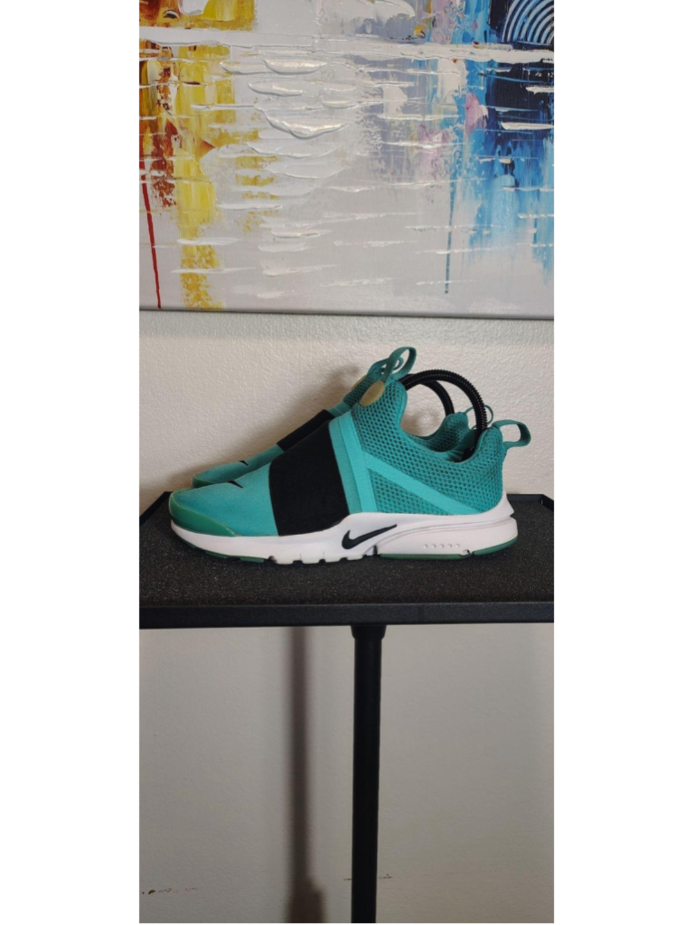 Nike Presto Extreme Shoes Youth Size 5Y Green Black Slip-On Sneakers 870022-300